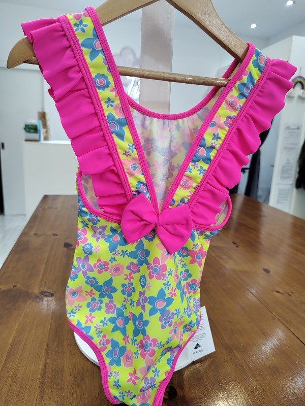 Producto - Malla entera nena floreada