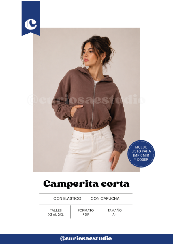 Producto - Camperita corta - Molde digital - PDF descargable
