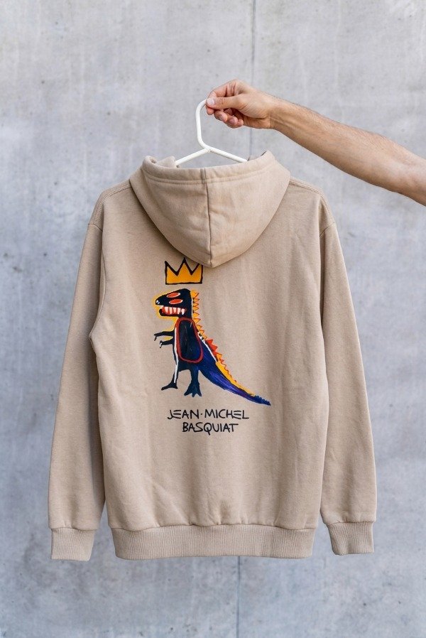 Producto - Buzo canguro Basquiat dorso