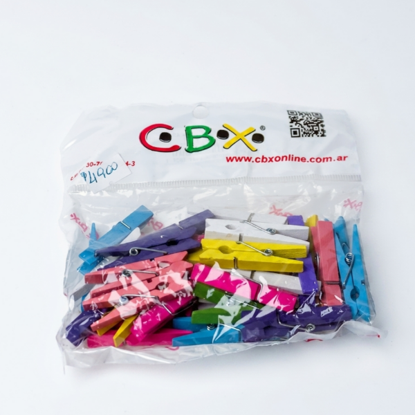 Producto - Mini Broches Multicolor madera