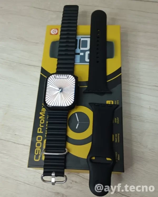 Producto - Smartwatch C900 Doble Malla Silicona + Ultra Negro