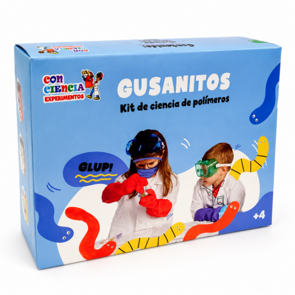 Producto - Mini Juego De Ciencia 2 Gusanitos De Colores Niños +4 Años - 0