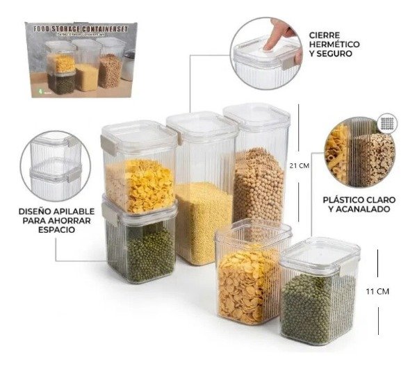 Producto - ORGANIZADOR ACRILICO DE ALIMENTOS 4 PCS