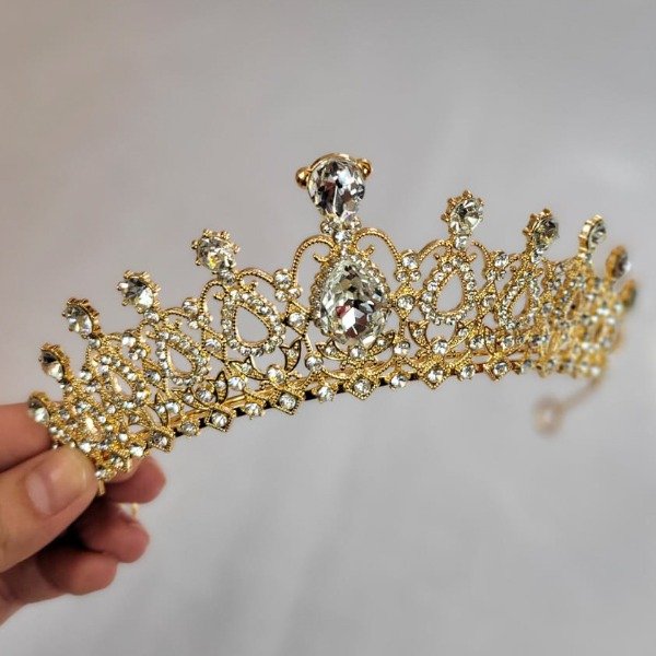 Producto - Corona tiara de metal con strass