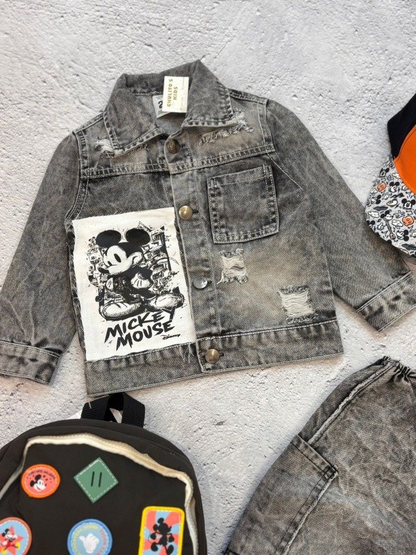 Producto - Campera bb mickey nevada gris