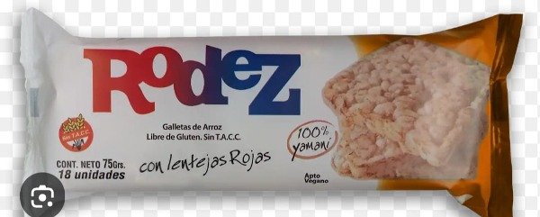 Producto - GALLETITAS DE ARROZ CON LENTEJAS ROJAS RODEZ