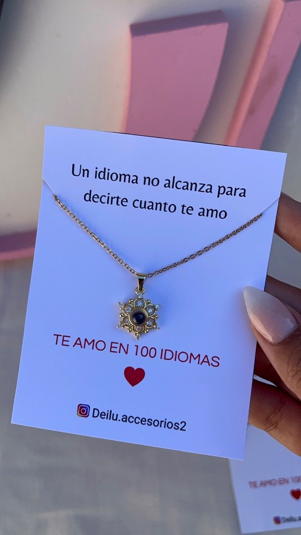 Producto - Collar te amo en 100 idiomas II