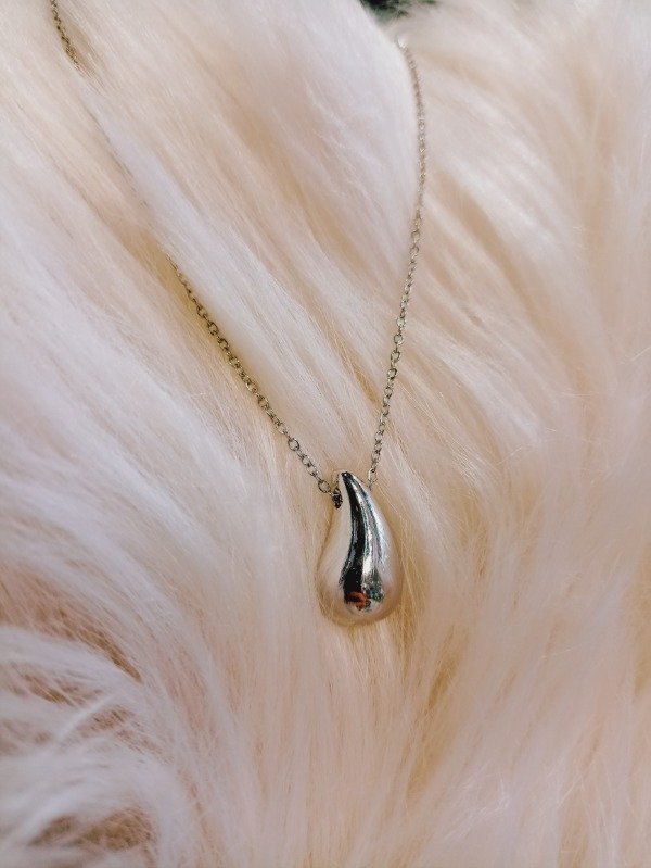 Producto - Collar gota plateada
