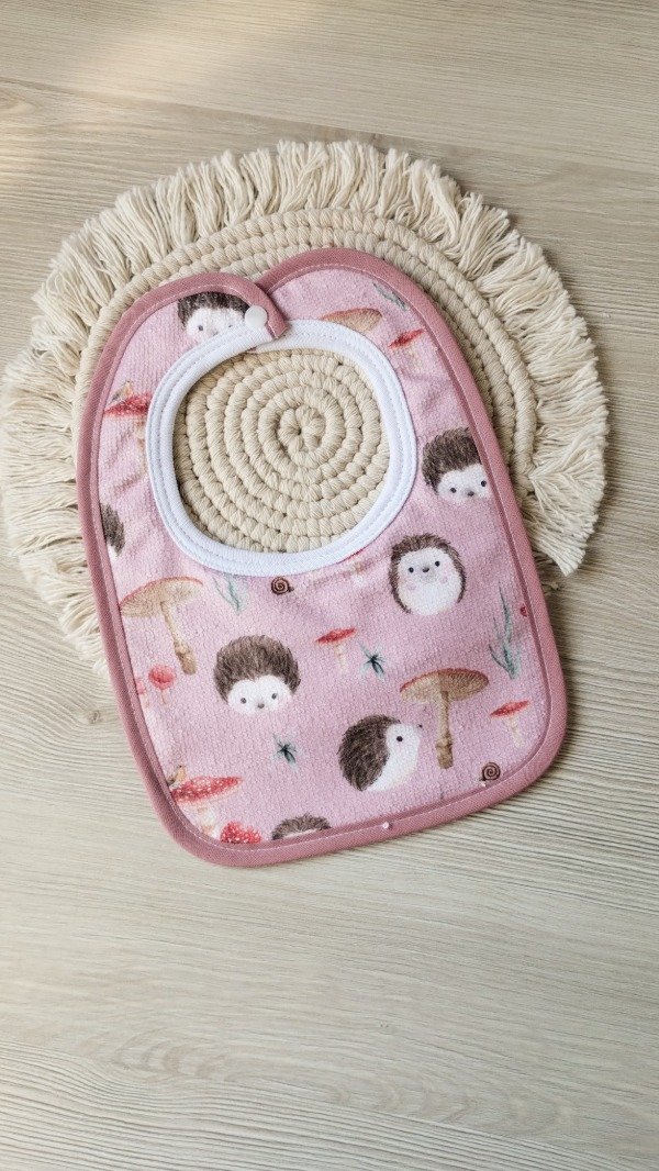 Producto - Babero de doble toalla ALDEA rosa