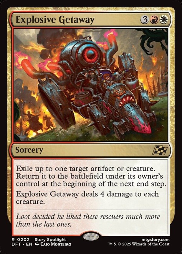 Producto - Explosive Getaway  Aetherdrift