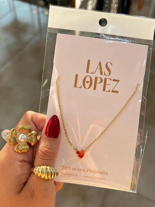 Producto - COLLAR CORAZON ROJO