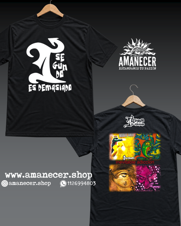 Producto - Remera 1 Segundo es Demasiado - 0