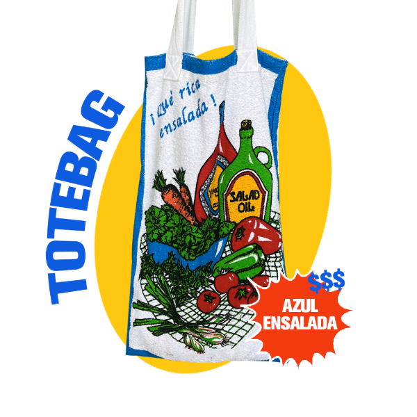 Producto - Totebag Azul Ensalada
