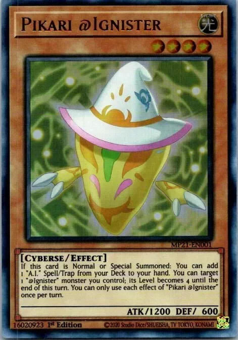 Producto - Pikari Ignister MP21-EN001 Yu-Gi-Oh! Card NM 1st Edition