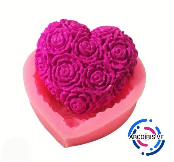 Producto - Molde corazón de rosas