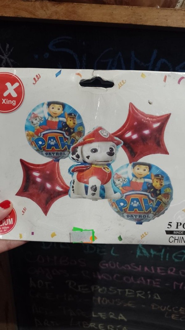 Producto - Set globos PAW PATROL