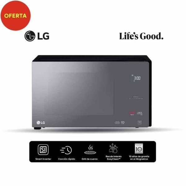 Producto - MICROONDAS LG MH8298DIR 42LTS SMART INVERTER 1200W