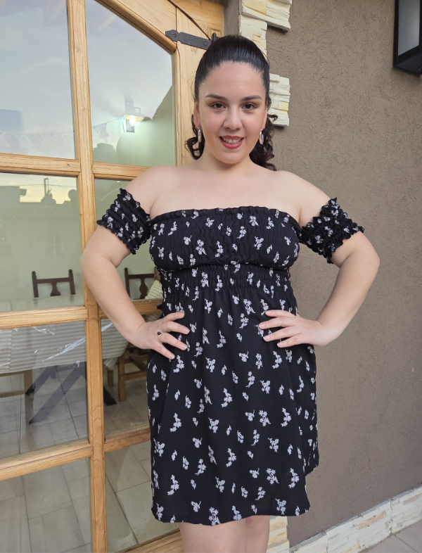 Producto - Vestido Beatriz corto floreado