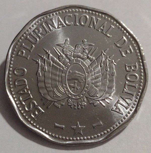 Producto - Bolivia 2 bolivianos 2017 Genoveva Ríos - 1