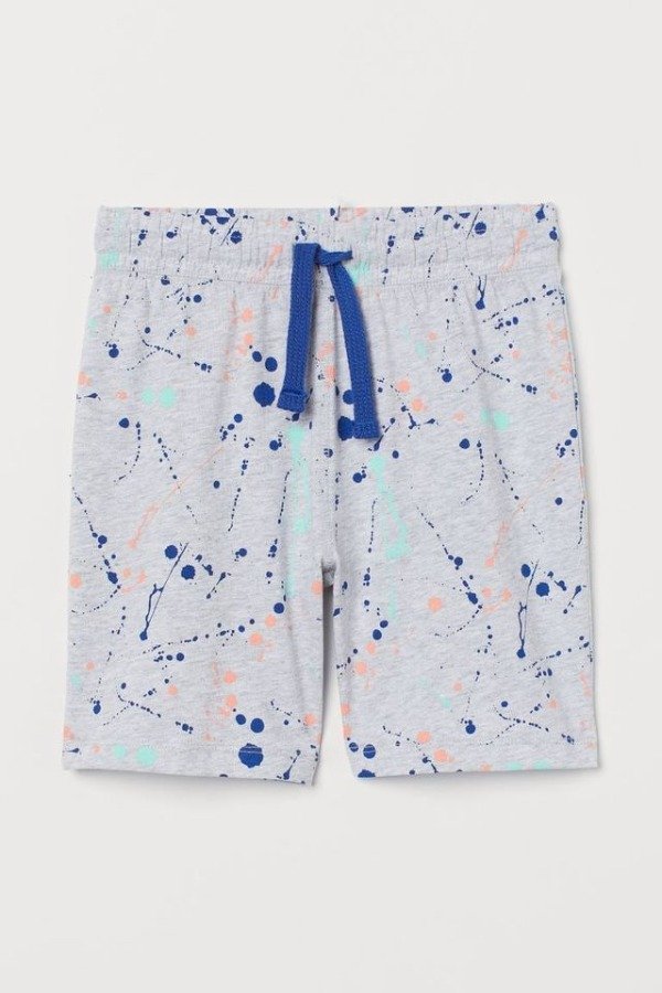 Producto - Short de Algodón Gris Estampa HM