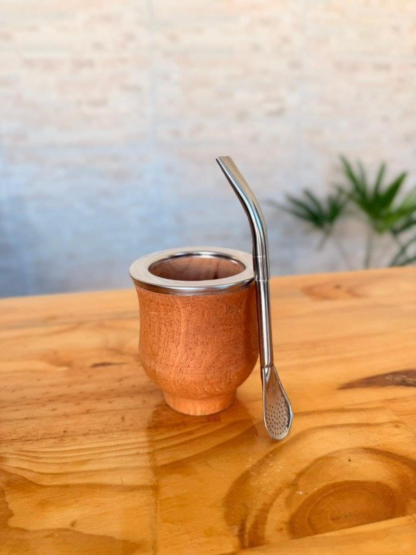 Producto - MATE CAMIONERO ALGARROBO + BOMBILLA