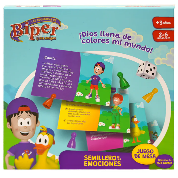 Producto - PARA NIÑOS Juego De Mesa Infantil: Semillero de Emociones "Biper" (X1 UNIDAD)