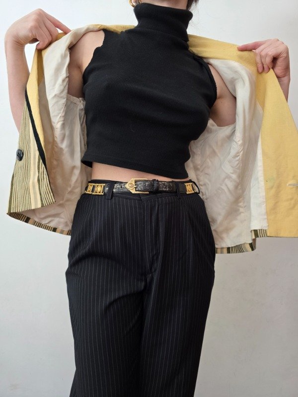Blazer a rayas amarillo — imagen 8