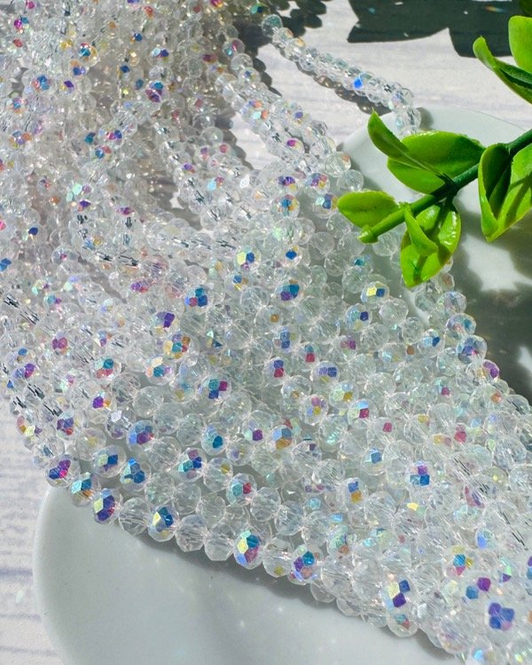 Producto - TIRA CRISTAL DE ROCA CRISTAL TORNASOL 4MM