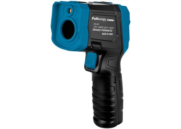 Producto - TERMÓMETRO INFRARROJO DIGITAL (-32 / 400C) (PUNTERO LÁSER) FULLENERGY FL606A+