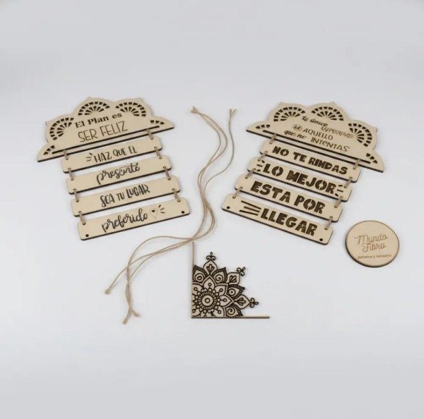 Producto - Colgante mandala frase