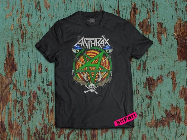 REMERA ANTHRAX COLOR