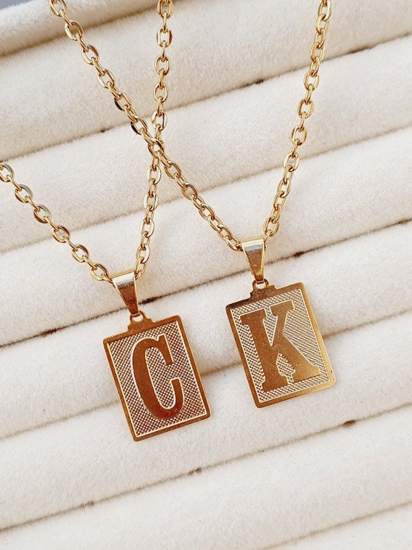 Producto - Collar Inicial Chapita