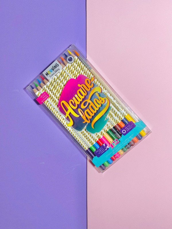 Producto - Lápices de Colores Mooving x12 - acuarelables + pincel -