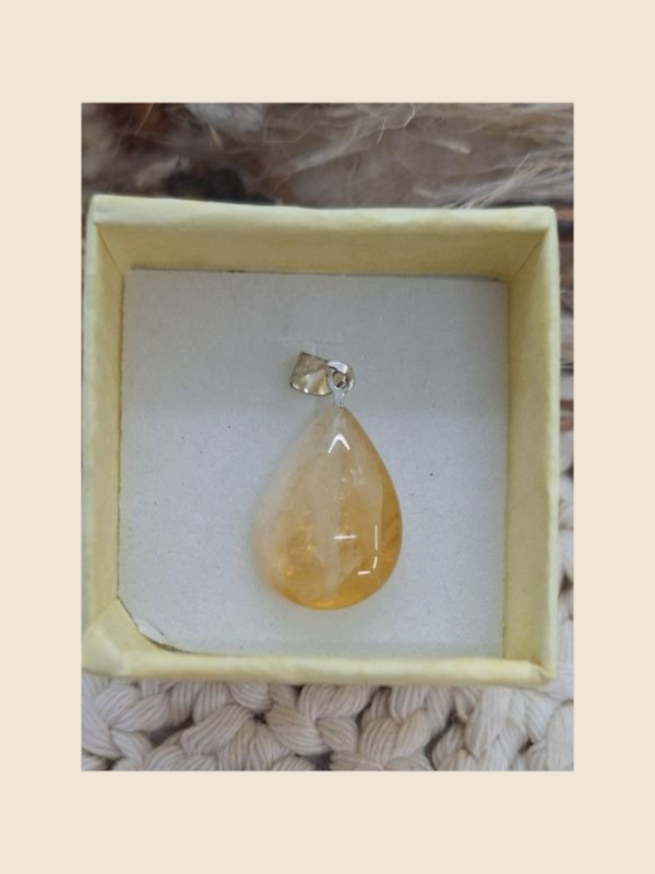 Producto - Dije gota mini "Citrino"