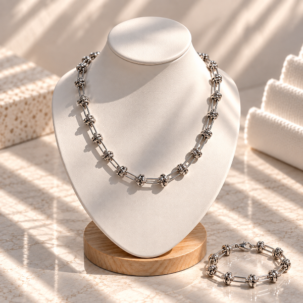 Producto - SET CADENA Y PULSERA TIPO ANTO 4580 - 1