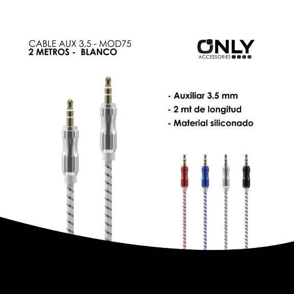 Producto - Cable Auxiliar de Audio 3.5mm 2 metros - 1