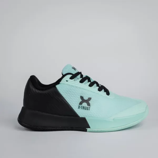 Producto - ZAPATILLAS X-TRUST AERODYNAMIC WOMAN BLACK-LIGHT BLUE