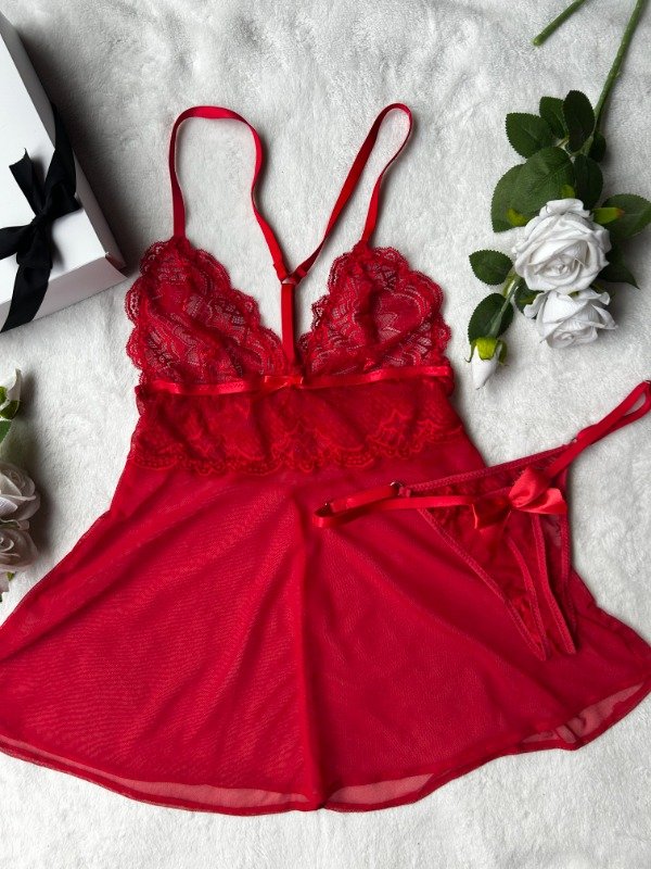 Producto - Baby doll Emilia rojo