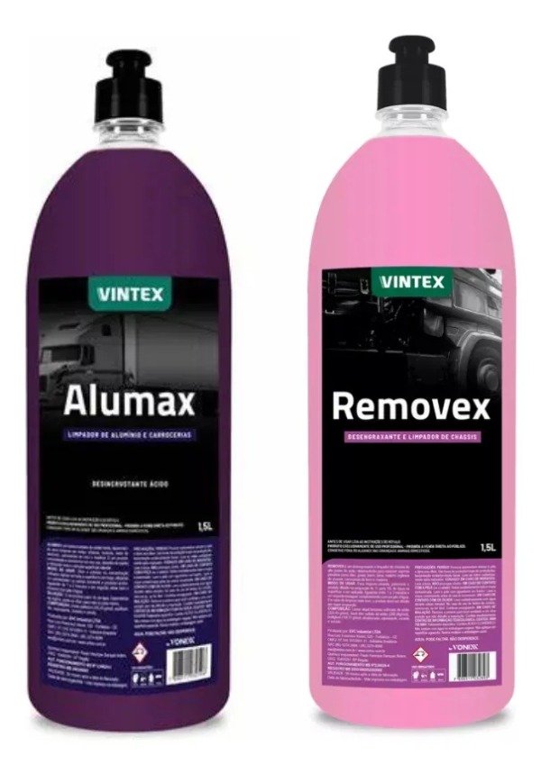 Producto - COMBO ALUMAX 1,5 LTS + REMOVEX 1.5 LTS DESENGRASANTE FERRICO MOTOR Y CHASIS