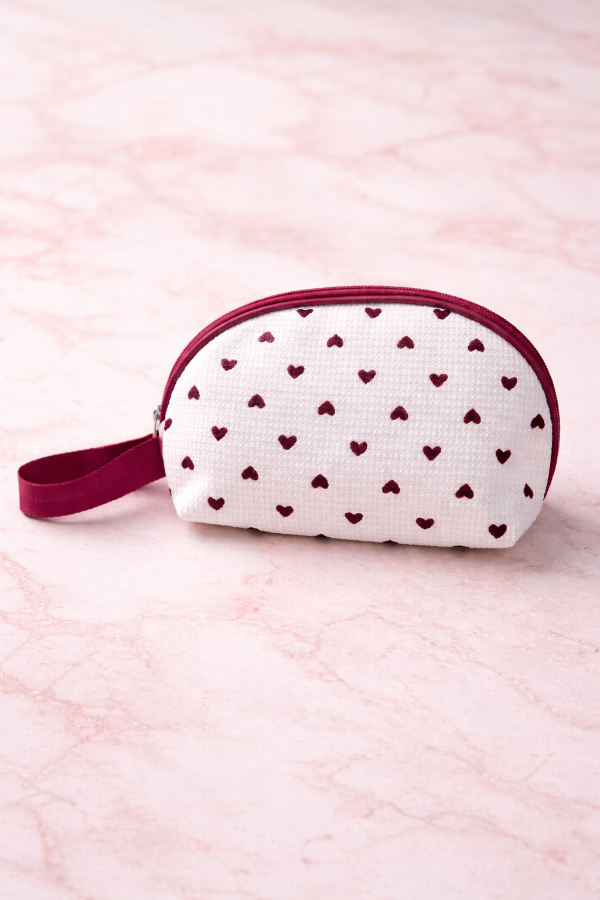 Producto - Porta cosmético redondo CORAZÓN