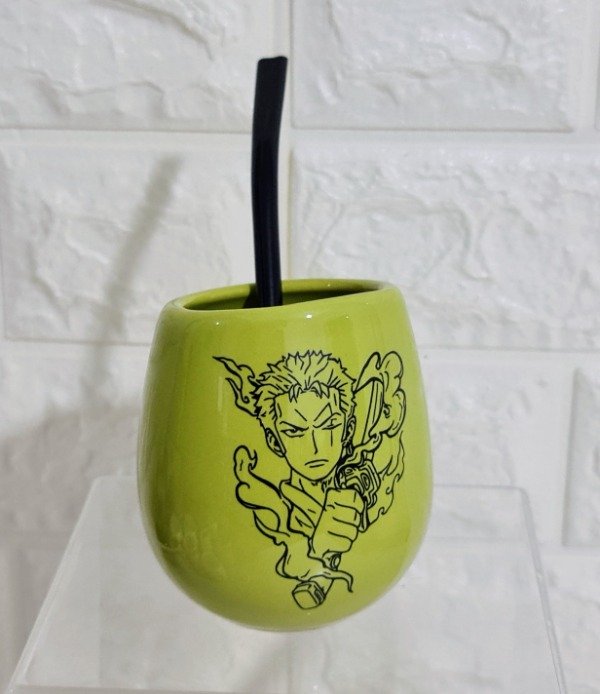 Producto - Mate ovo verde manzana Zoro espada One Piece