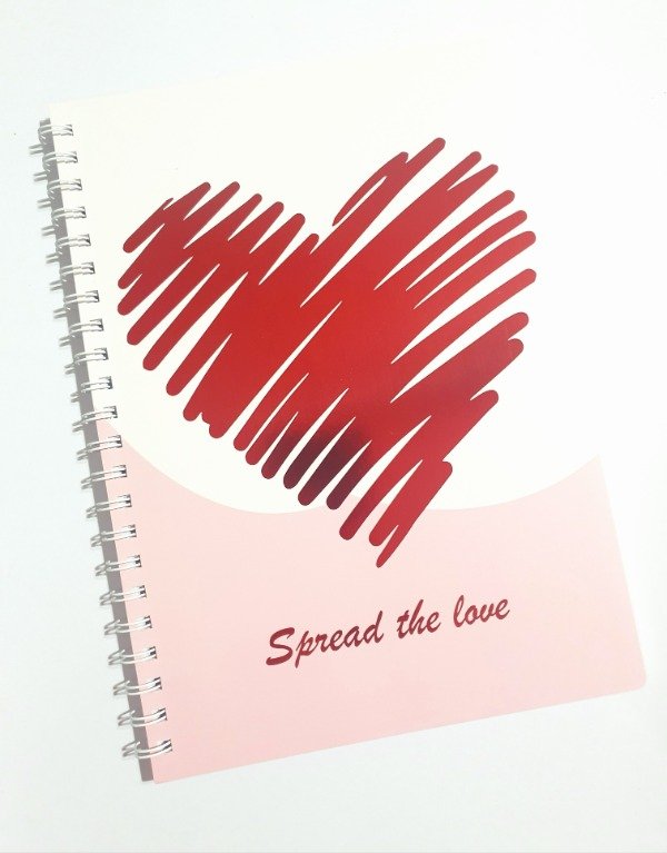 Producto - Cuaderno A4 Corazón Foil