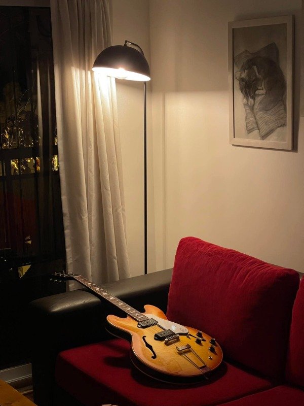 Producto - Lampara de Pie Redondo Media Esfera