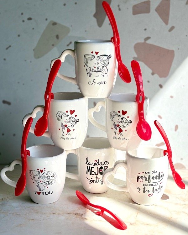 Producto - Kit N5 "Enamorados" 6 Bombé Grandes + 6 Cuch.