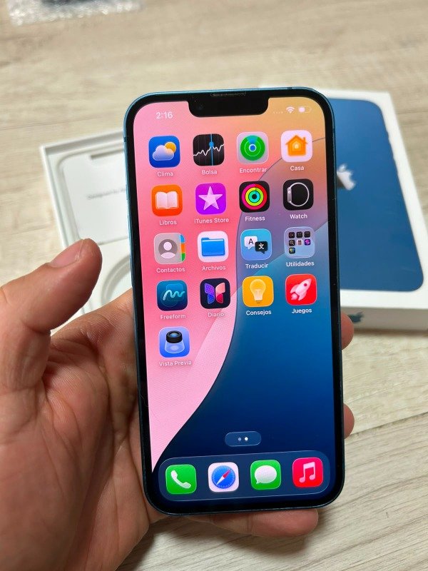 Producto - IPHONE 13 CON CAJA 128 GB DE MEMORIA 82 DE BATERÍA - 1