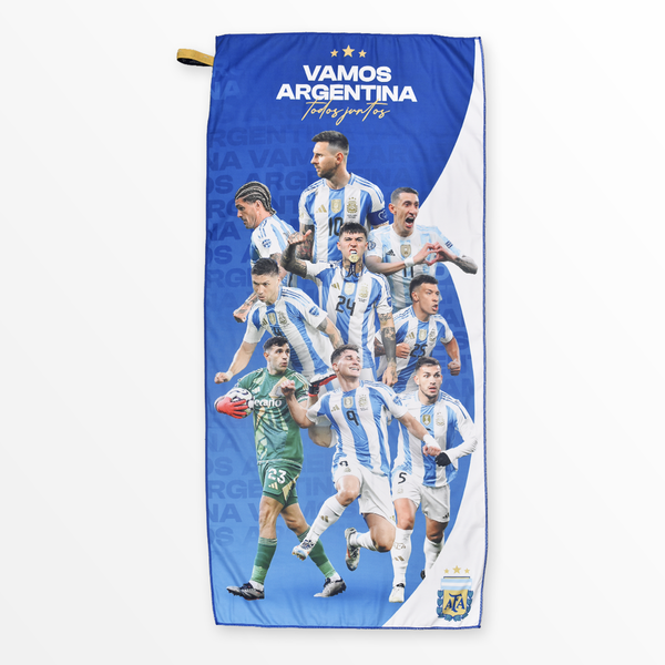 Producto - Toallon secado rapido AFA equipo completo para hinchas
