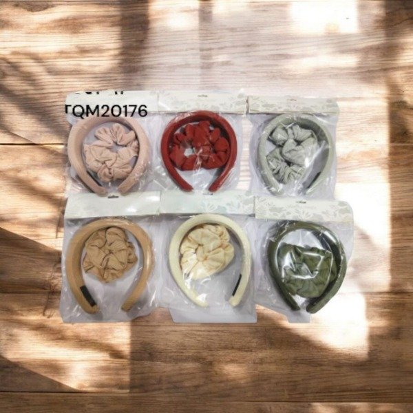 Producto - SET DE VINCHA MÁS 2 COLITAS LISOS