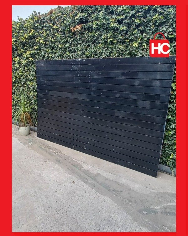 Producto - Panel ranurado exhibidor comercial de gran formato en color negro - 2
