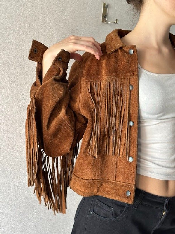 Producto - Chaqueta texana cuero talle M