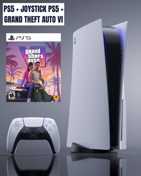 Producto - Playstation 5 Digital Slim De 1 Tb + GTA 6 + 10 Juegos